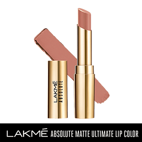 Lakme Absolute Matte Ultimate Lip Color with Argan Oil | Brunch Nude