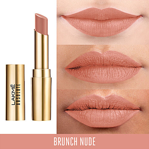 Lakme Absolute Matte Ultimate Lip Color with Argan Oil | Brunch Nude