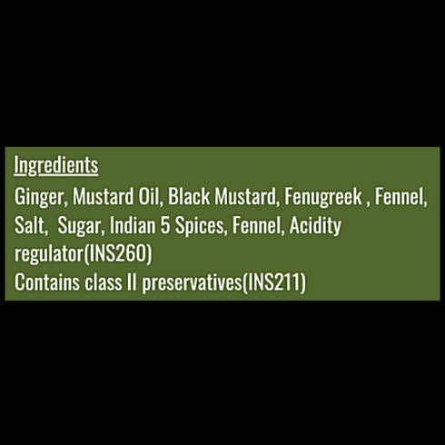 Bengamese Ginger Pickle