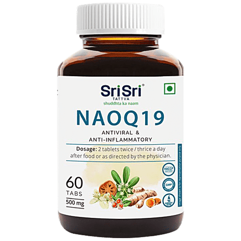 Sri Sri Tattva NAOQ19 Anti-Viral & Anti-Inflammatory Tablets - 500 mg