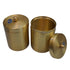 Brass Jar with Lid for Tea Sugar and Spice 419G 1 PCS