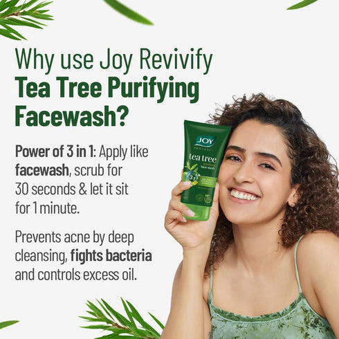 Joy Tea Tree Purifying 3in1 Face Wash