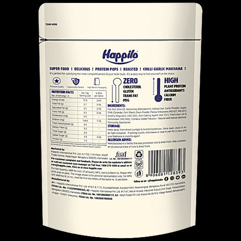 Happilo Chilli Garlic Makhana