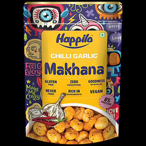 Happilo Chilli Garlic Makhana
