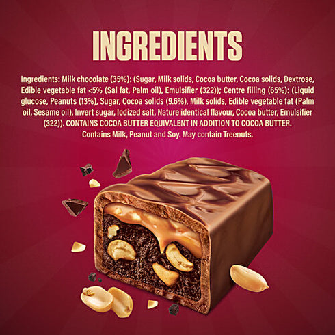 Snickers Peanut Brownie Filled Bar 45g