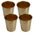Pure Brass Plain Water Drinking Glass | Pack of 4
