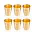 Pure Brass Lassi Drinking Glass | Pack of 6