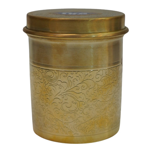 Brass Jar with Lid for Tea Sugar and Spice 181g Each 1 PCS