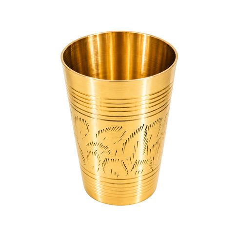 Pure Brass Lassi Drinking Glass | Pack of 6