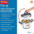 Prestige Svachh Flip-on Stainless Steel Gas And Induction Compatible Pressure Cooker 3 L
