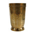 Pure Brass Embossed Design Tumbler Glass | Pack of 1