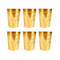 Pure Brass Lassi Drinking Glass | Pack of 6