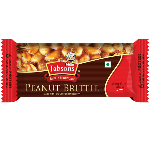 Jabsons Foods Peanut Gud Chikki | Pack of 20
