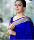 Vasthrlay Soft Pure Kanjivaram Silk Blue Saree Banarasi With Blouse Piece