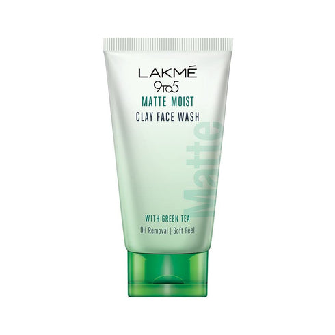 Lakme 9to5 Matte Moist Clay Facewash Green Tea Kaolin