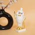 Decorative Owl Figurine with Top Hat and Gold Accents Home Decor Showpiece