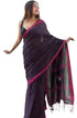 Vasthrlay Kalamkari Wedding Blacklining Black Saree With Blouse Piece