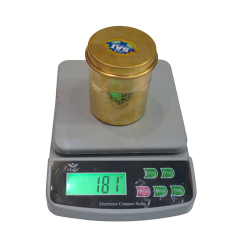 Brass Jar with Lid for Tea Sugar and Spice 181g Each 1 PCS