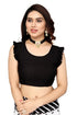 Vasthrlay Georgette Printed Zhilmil Black N Free Ethnic Wear