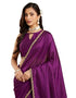 Vasthrlay Purple Decorative Unstitched Saree