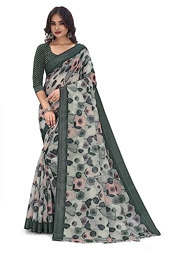 Vasthrlay Women's Cotton Kalamkari Wedding Saree With Blouse Piece