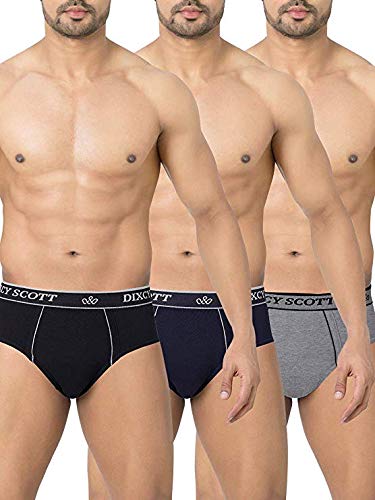 Dixcy Scott Men's Smart Designer Cotton Replay Brief Assorted Colours (5, 90(L))