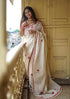 Vasthrlay Traditional Bengali Linen Red Floral Motifs And Border Saree With Matching Unstitched Attached Blouse