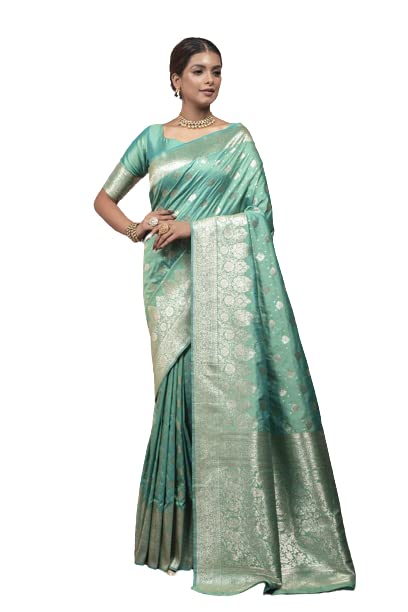 Vasthrlay Banarasi Unstitched Saree