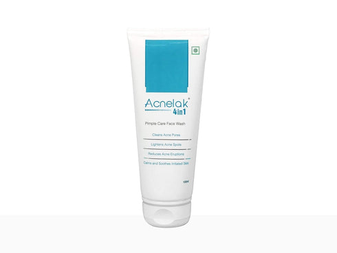 ACNELAK FACE WASH Life Line Medicos Acnelak 4 In 1 Pimple Care Face Wash 100ml
