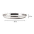Stainless Steel Dinner Plates Set of 6