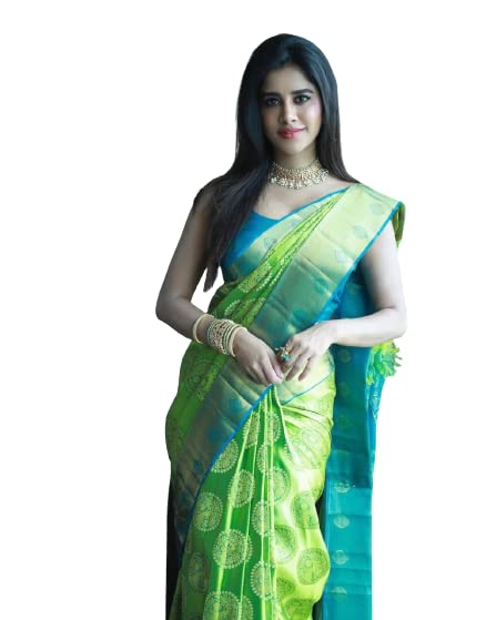 Vasthrlay Green Banarasi Saree