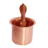 Pure Copper Tamba Pooja Panch Patra with Achmani Pali Spoon