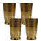 Pure Brass Drinking Glass | Pack of 4