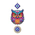 Owl and Evil Eye Hanging Wall Decoration Wooden Wall Hanging