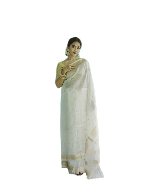 Vasthrlay Cotton Unstitched Saree