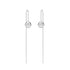 CLARA 925 Sterling Silver Sui Dhaga Threader Earrings Ball