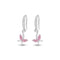 CLARA 925 Sterling Silver Drop Earrings Butterfly