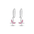 CLARA 925 Sterling Silver Drop Earrings Butterfly