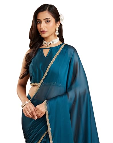 Vasthrlay Purple Decorative Unstitched Saree