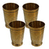 Pure Brass Drinking Glass | Pack of 4