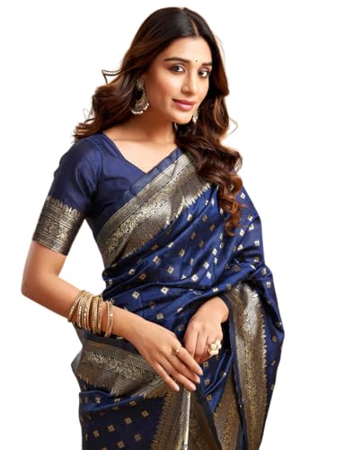 Vasthrlay Banarasi Kanjivaram Kanchipuram Pari 160 Saree With Blouse Piece