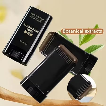 2-in-1 Hairdressing Wand | Hair Touch Up Comb & Powder Stick