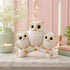 Charming Owl Family Figurine for Home & Office Decor