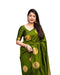 Vasthrlay Banarasi Kanjivaram Kanchipuram Kerigola Saree With Blouse Piece