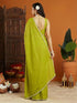 Vasthrlay Maroon Georgette Border Unstitched Saree