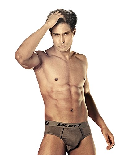 Dixcy Scott Cotton Men's Brief Pack Of 2 (Size :90 Cm), Brown