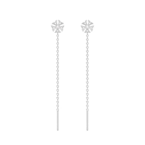 CLARA 925 Sterling Silver Drop Earrings