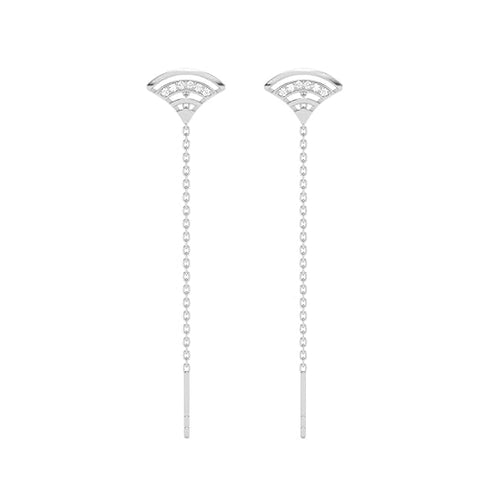 CLARA 925 Sterling Silver Sui Dhaga Threader Earrings Aria