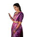 Vasthrlay Purple Kanjivaram Saree