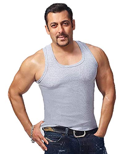 Dixcy Scott Dixcy Men Regular Fits Super Soft Cotton Combined Durby Vest (Pack Of 5) Grey, 2XL